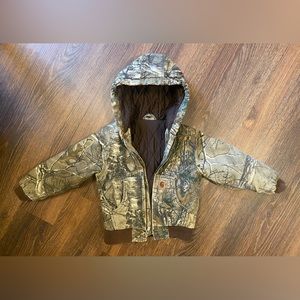 Kids Carhartt Coat with RealTree Logo 4T